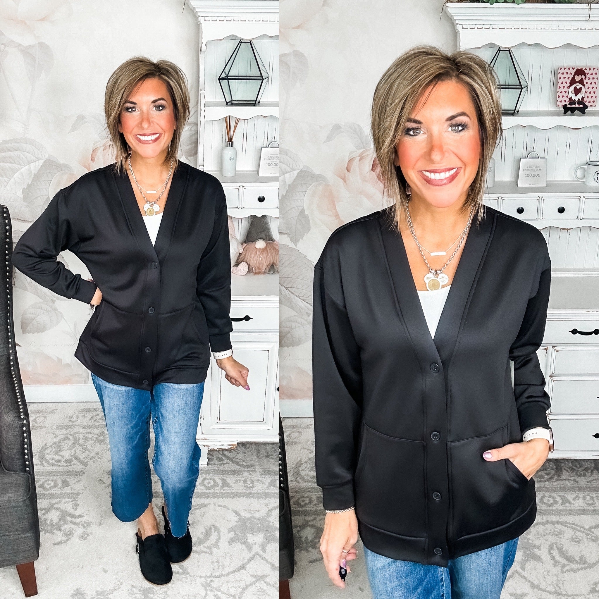 Whatever You Do Cardigan - Black
