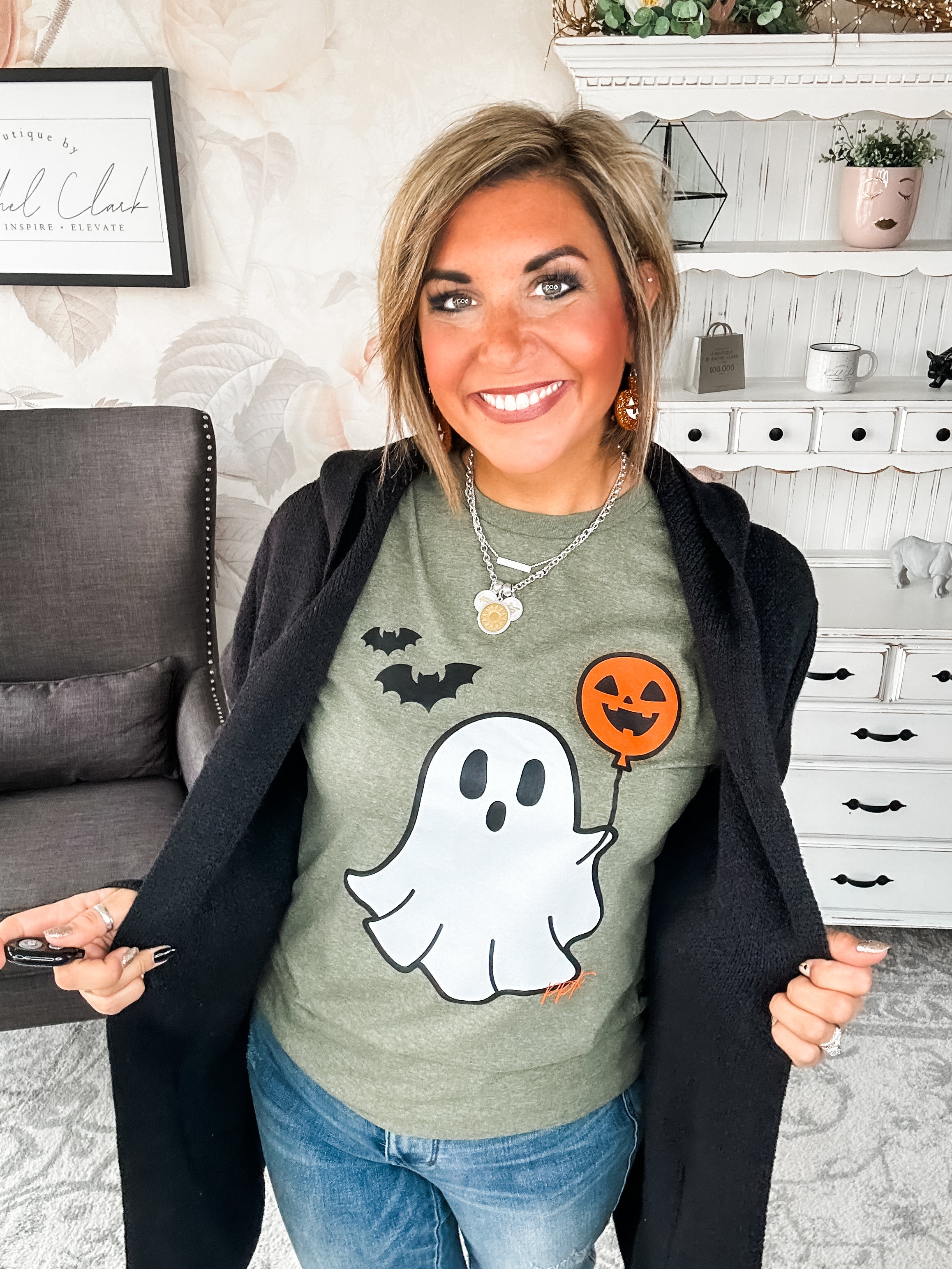BOO-lloon Ghost Graphic Tee