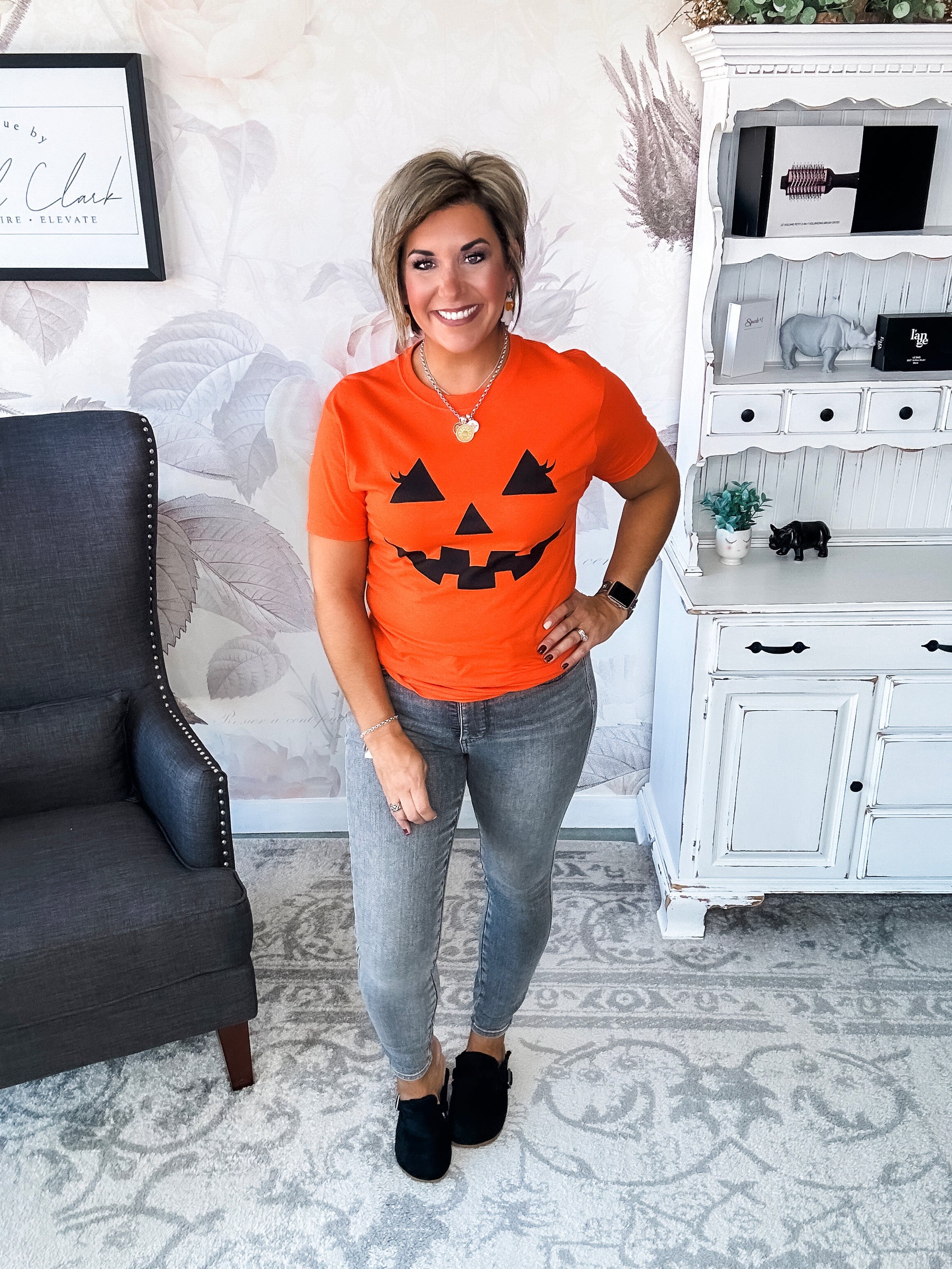 Pumpkin Face Graphic Tee