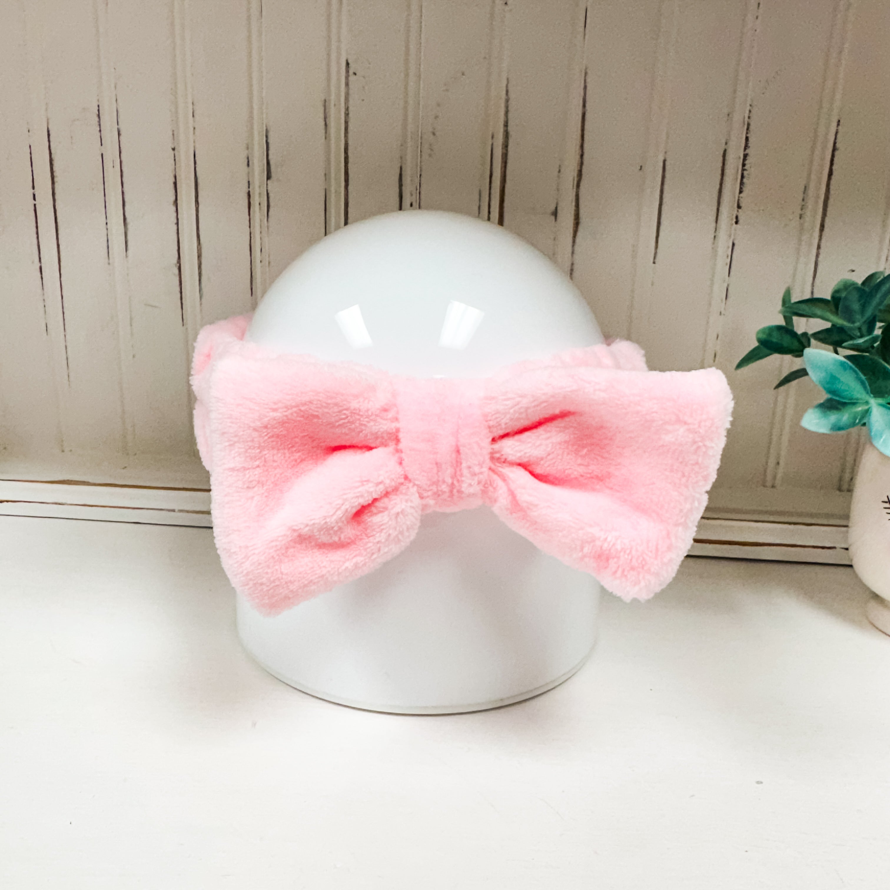 Pink Spa Headband with Bow