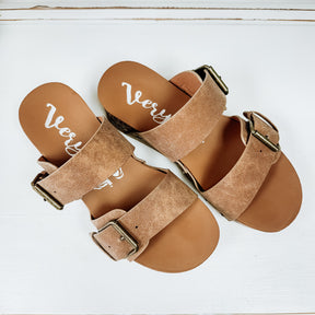 Charlotte Platform Sandal - Tan