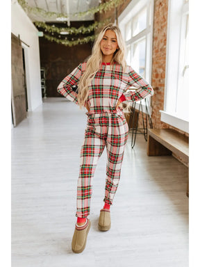 Mrs. Claus Plaid Christmas Pajamas