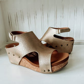 Wally Wedge Sandal - Gold