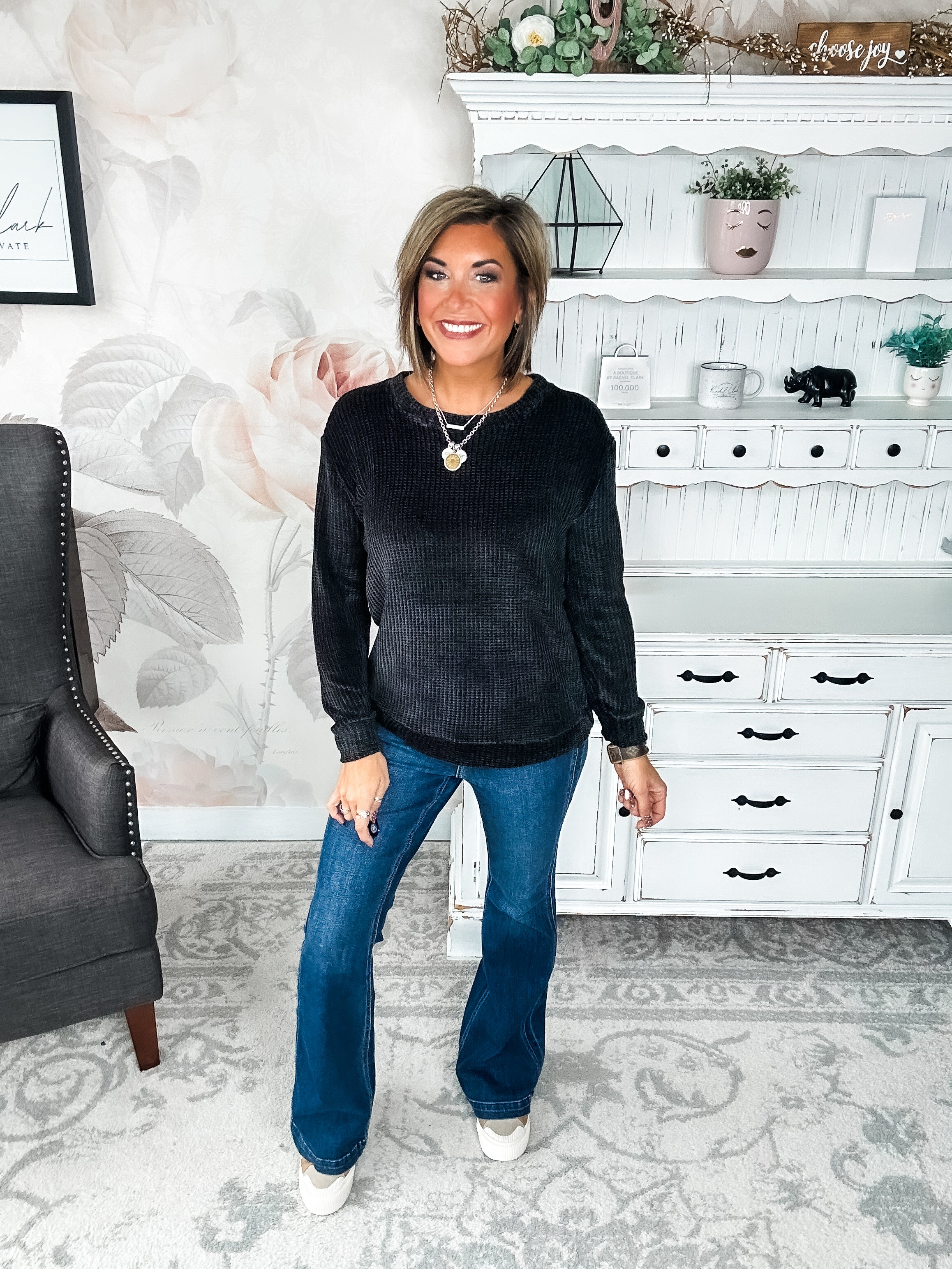 BLACK FRIDAY EXCLUSIVE - Moonlight Mixer Sweater - Black