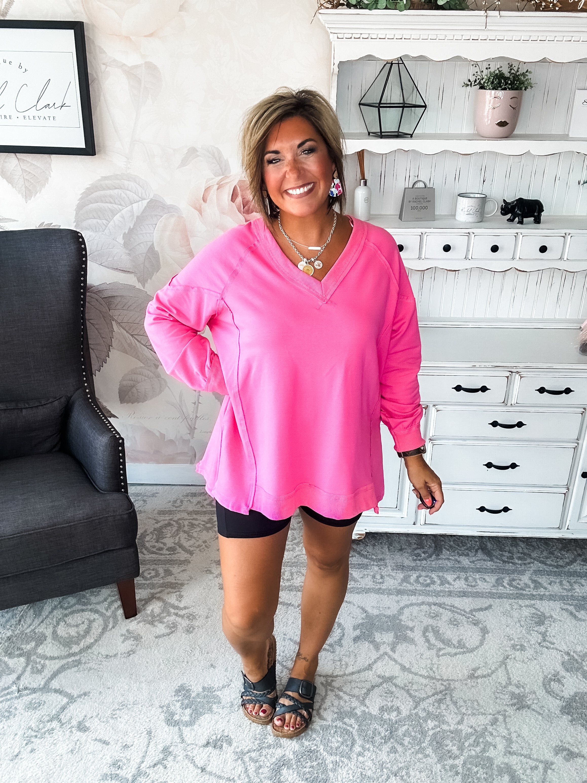 Show You What's Next Pullover - Pink