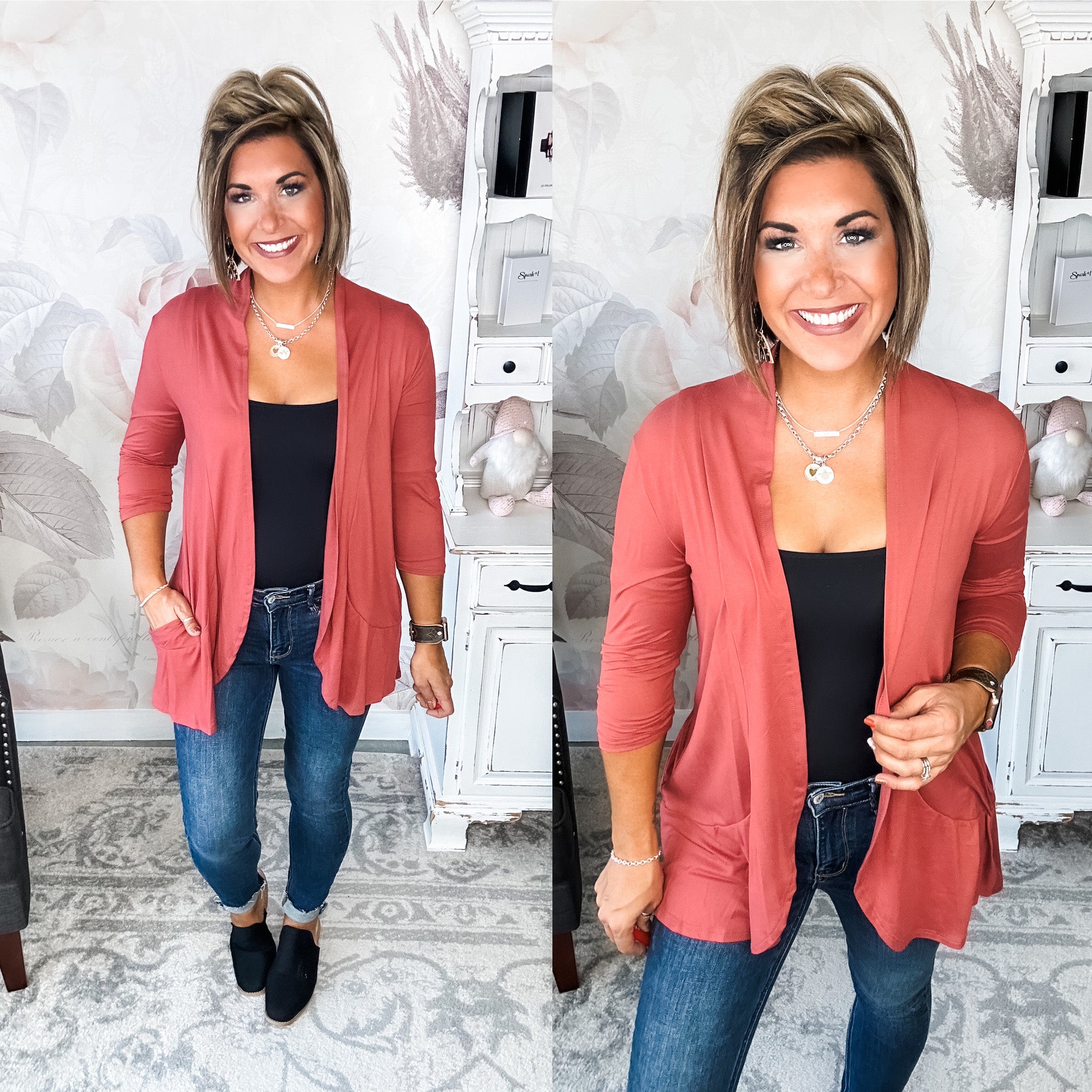 Bad Breakup Cardigan - Mauve