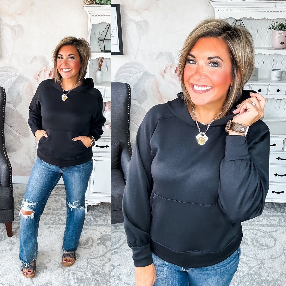 Charmed On The Weekend Hoodie - Black