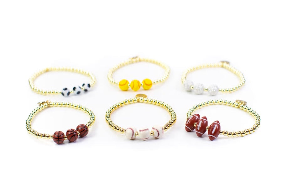 Sports Bracelet 18K Gold - Volleyball