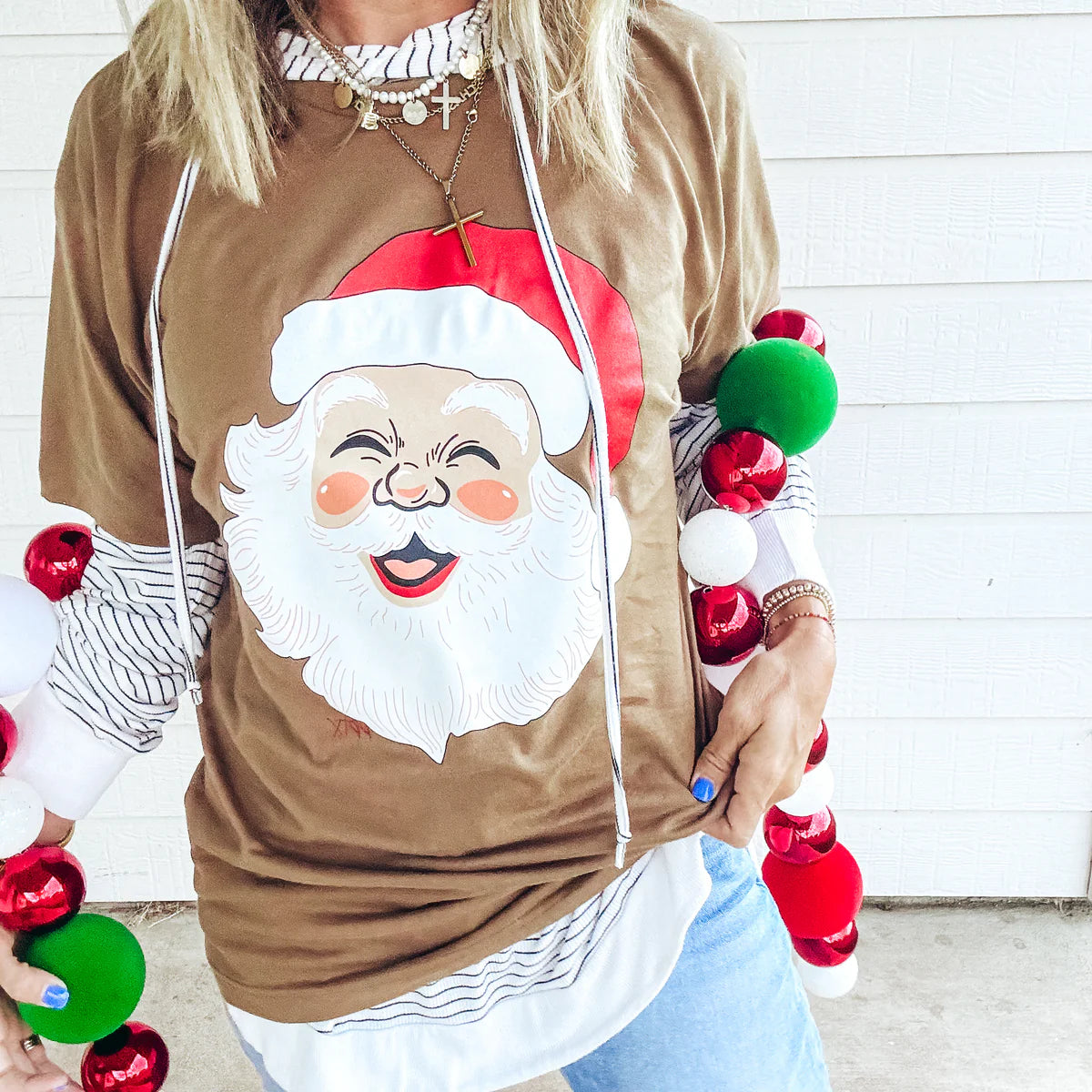 Smiling Santa Graphic Tee