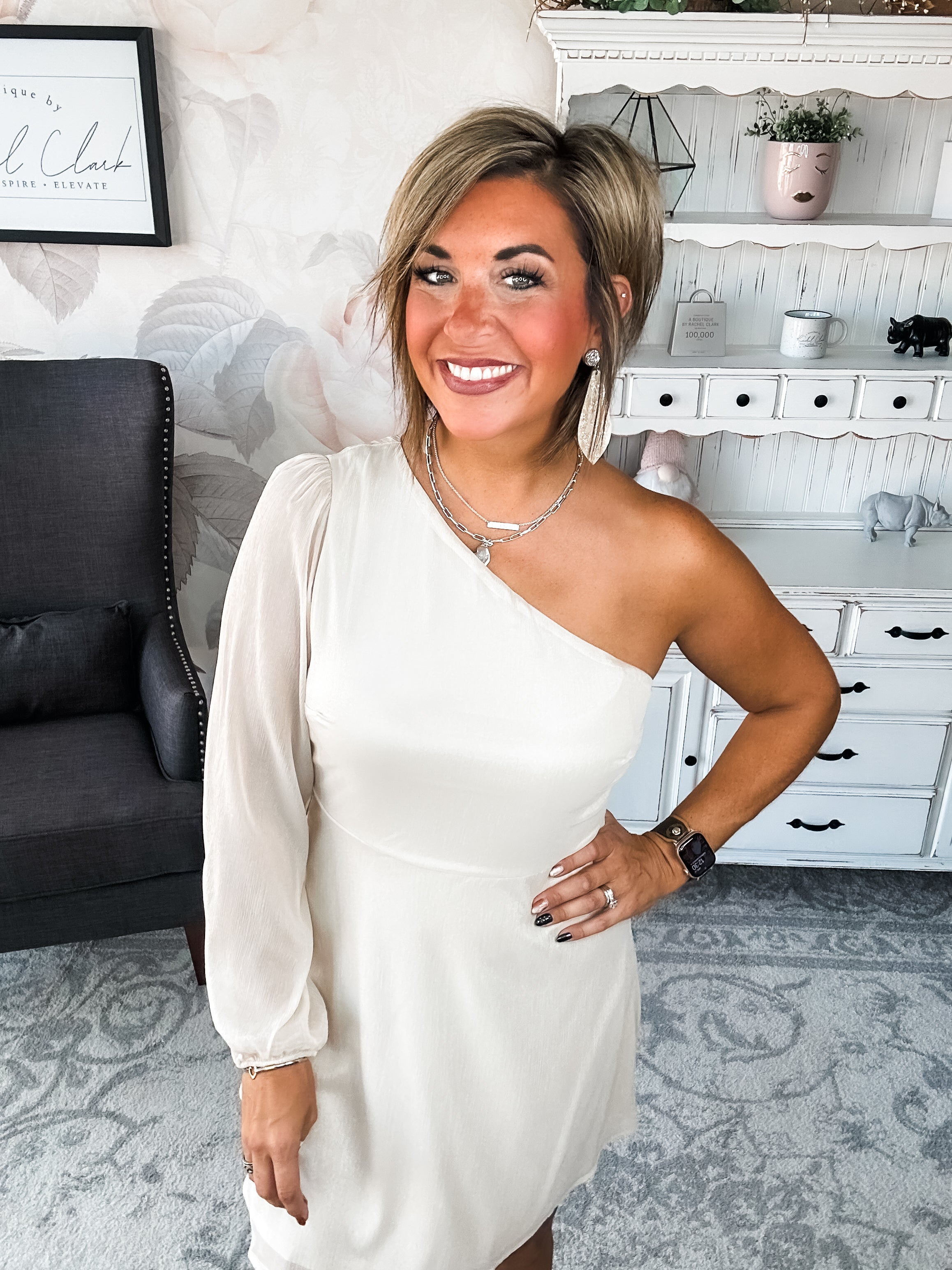 Pretty on Point Dress - Champagne