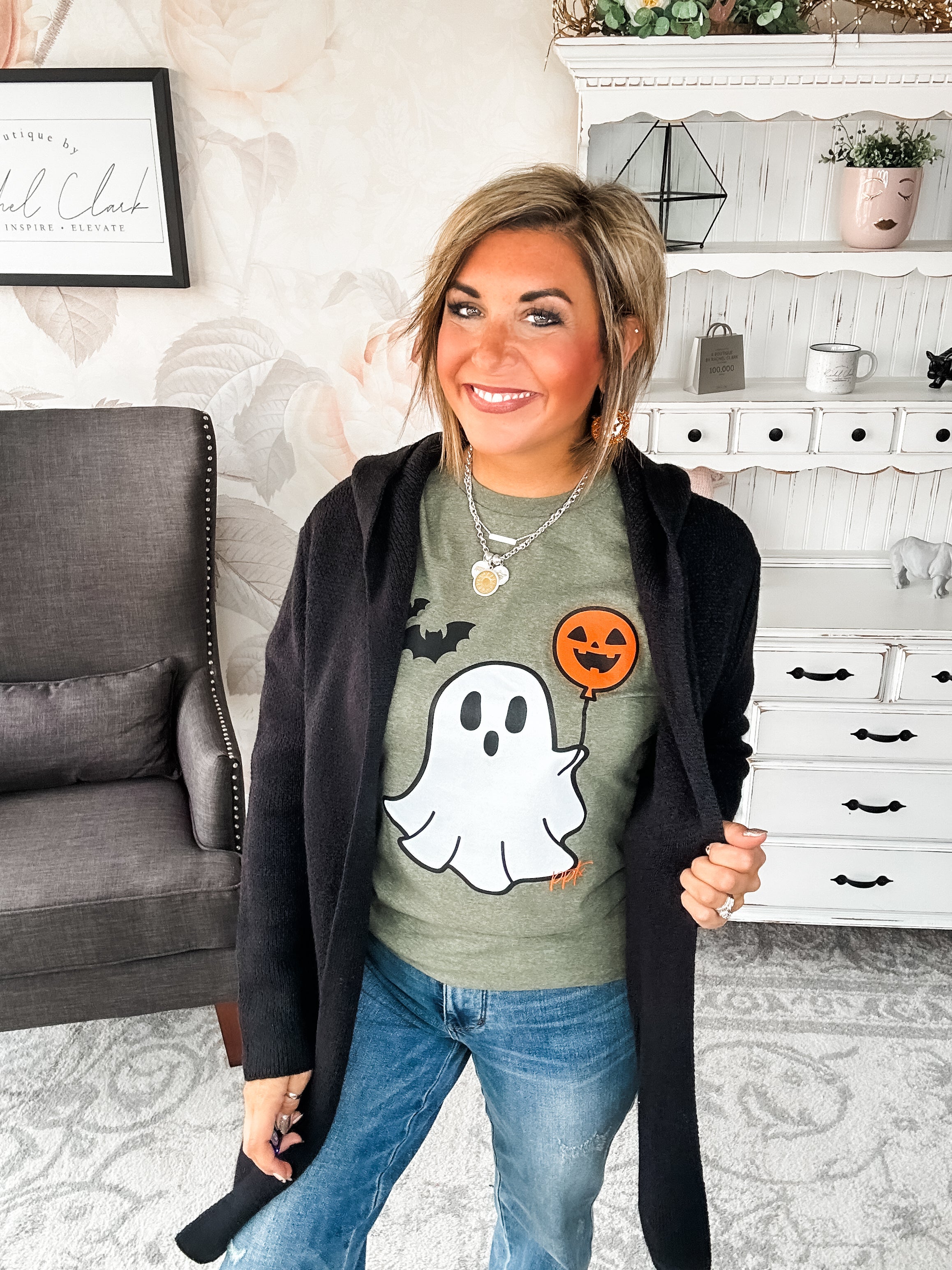 BOO-lloon Ghost Graphic Tee