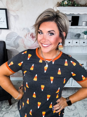 Ampersand Avenue Tee - Candy Corn Cutie