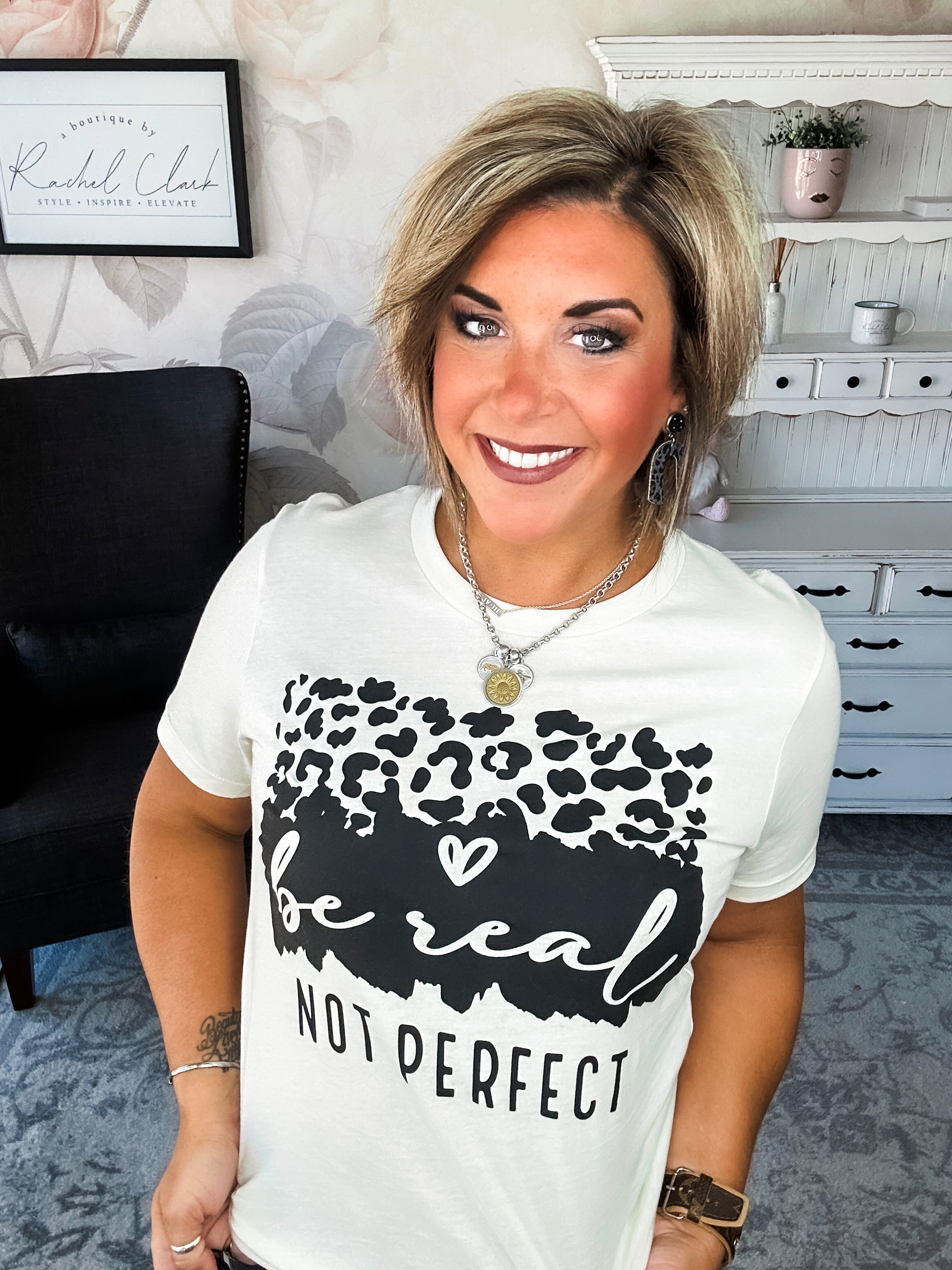 Be Real, Not Perfect Graphic Tee