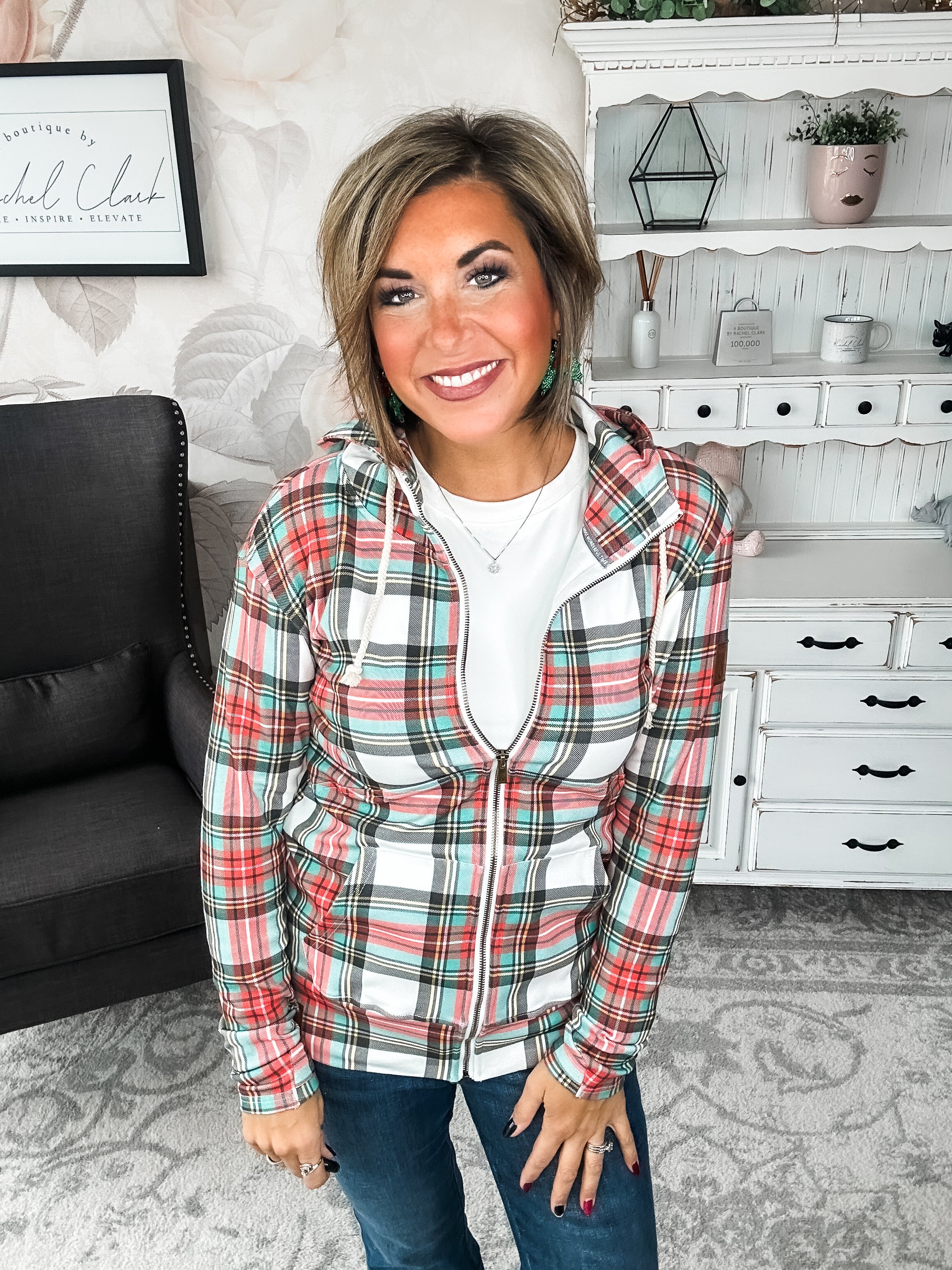 Ampersand Avenue Fullzip Sweatshirt - Warm Wishes