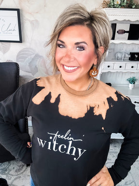 Feelin' Witchy Bleached Sweatshirt