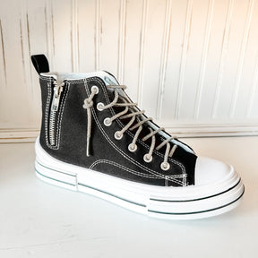 Cora High-Top Sneaker - Black