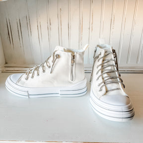 Cora High-Top Sneaker - White