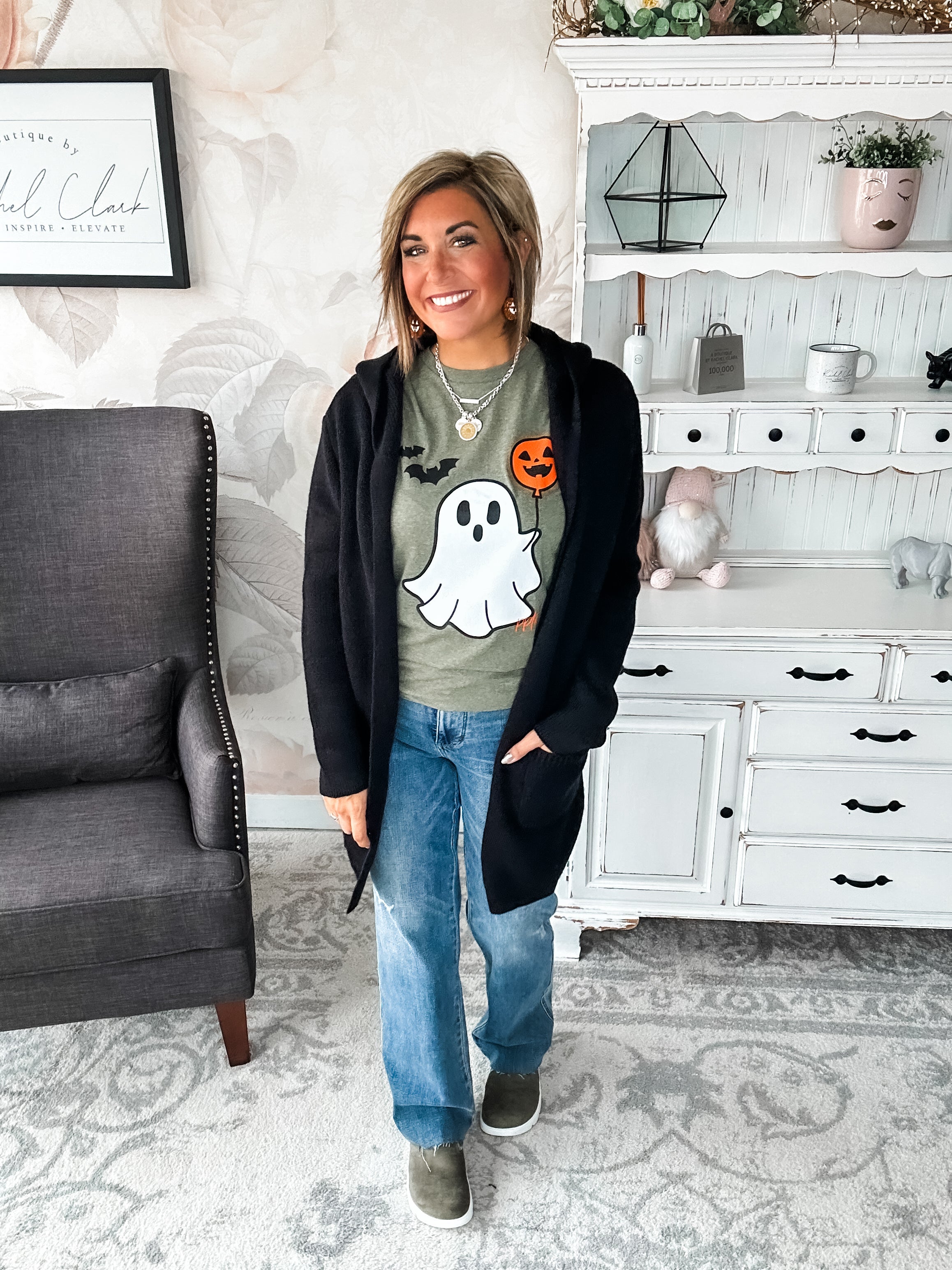 BOO-lloon Ghost Graphic Tee