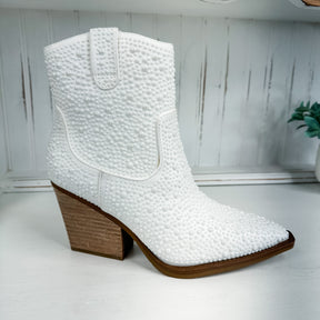 Kady Pearl Boot - White