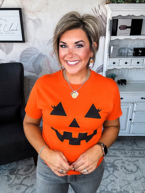 Pumpkin Face Graphic Tee