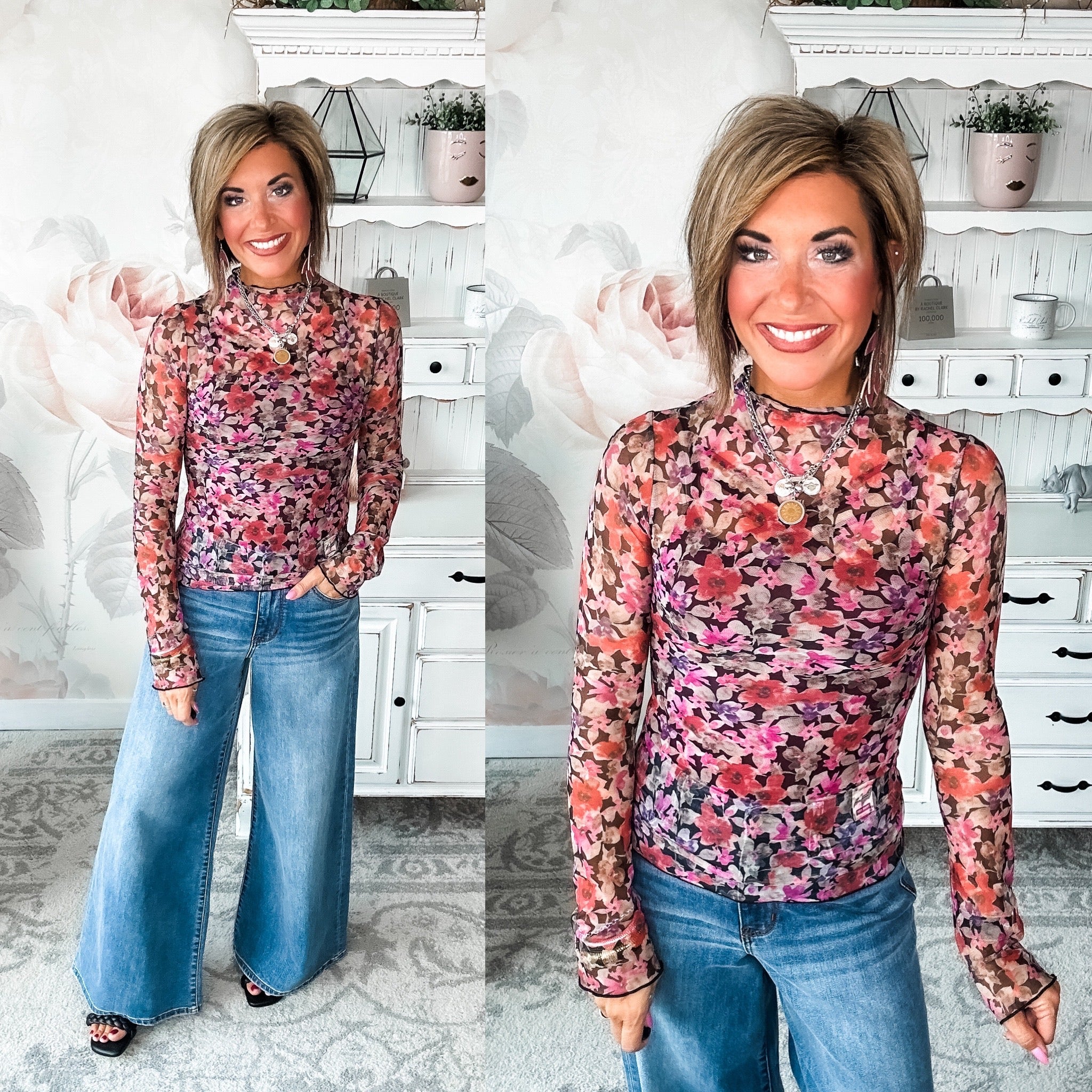 Never Regretting You Mesh Top