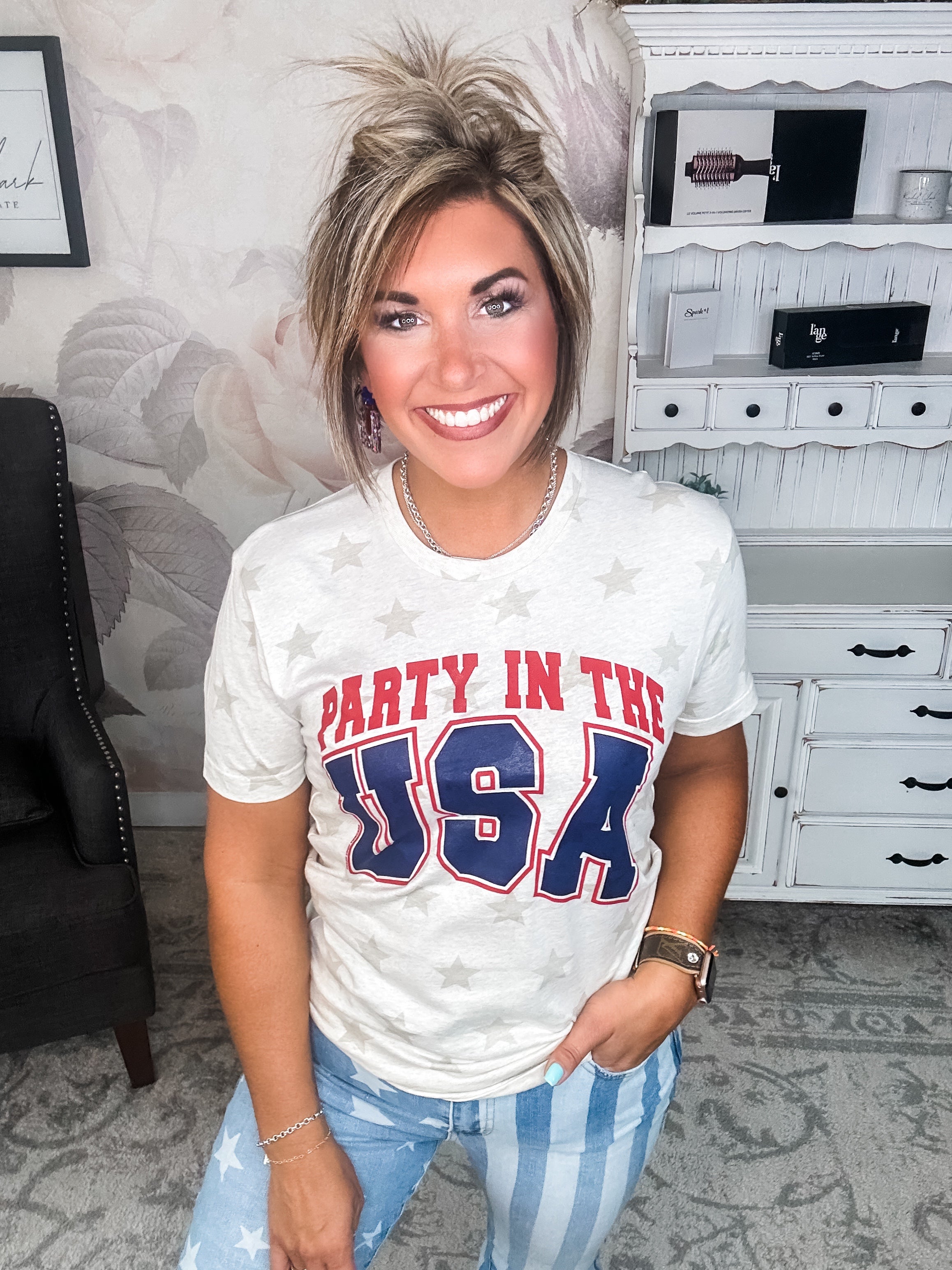 Party In The USA Stars Tee