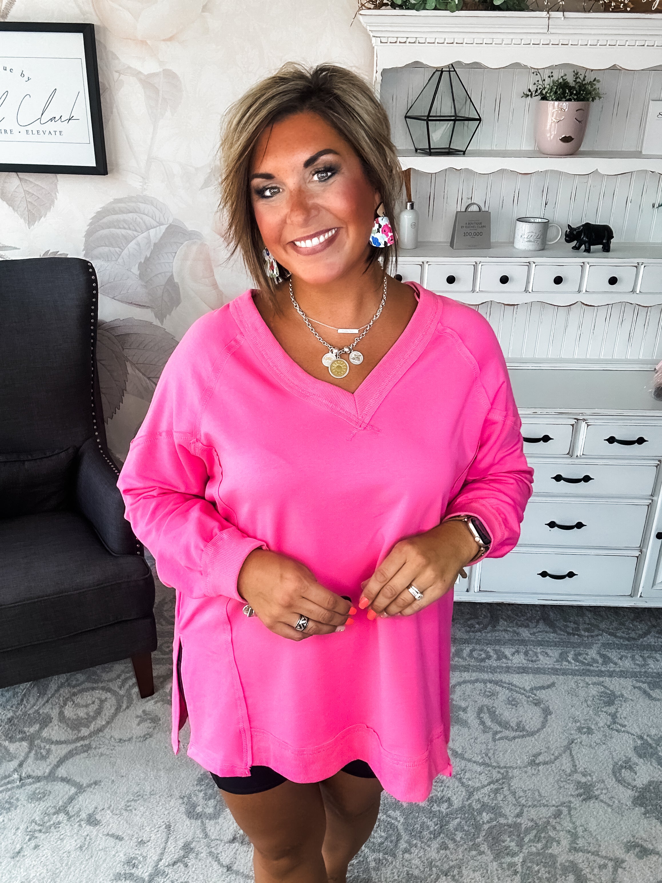 Show You What's Next Pullover - Pink