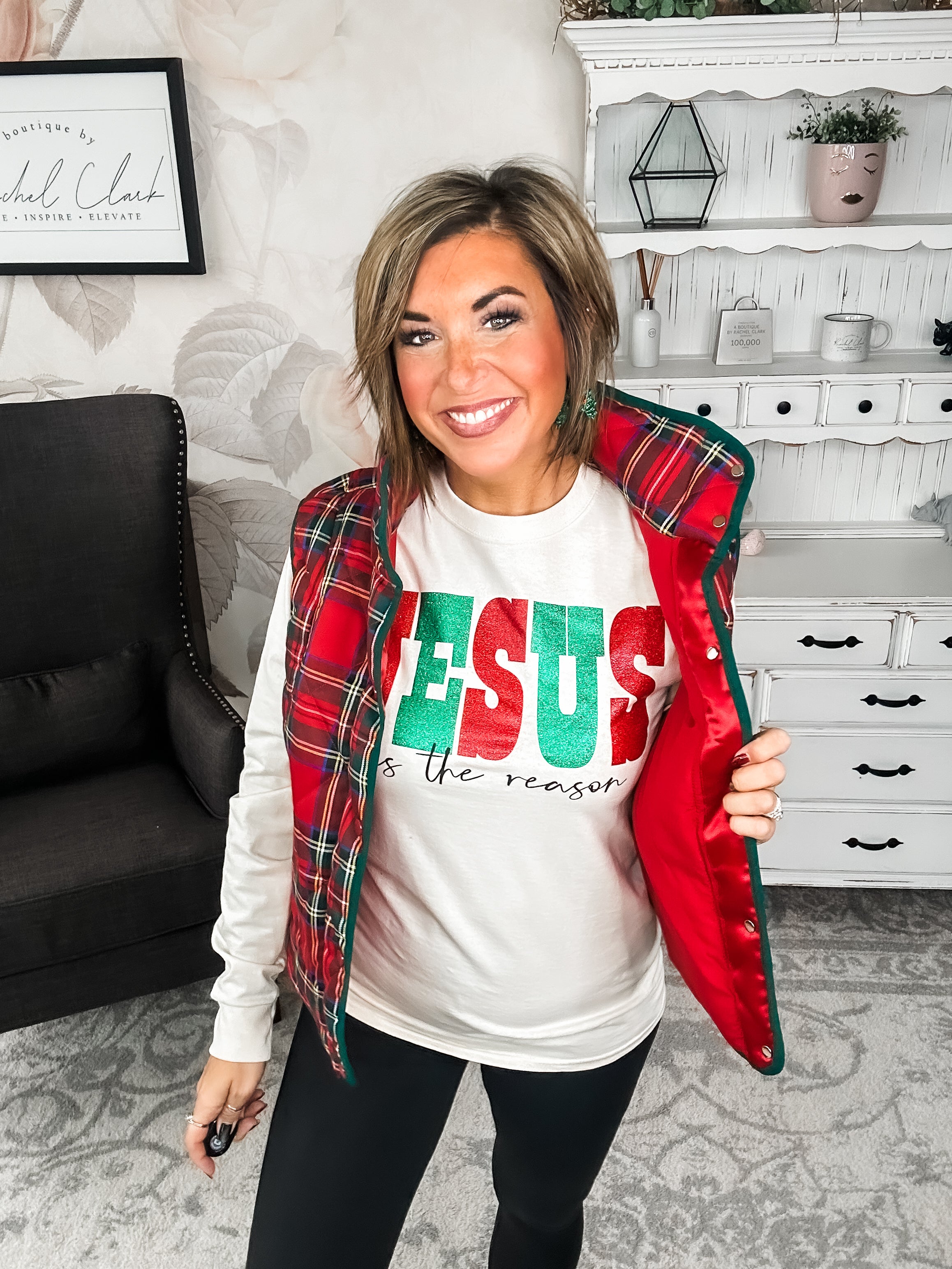 Jesus Is The Reason Long Sleeve Graphic Tee