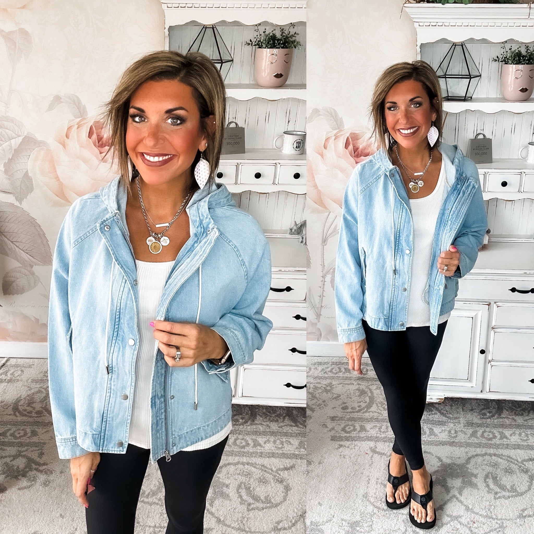 All That She Wants Hooded Jean Jacket