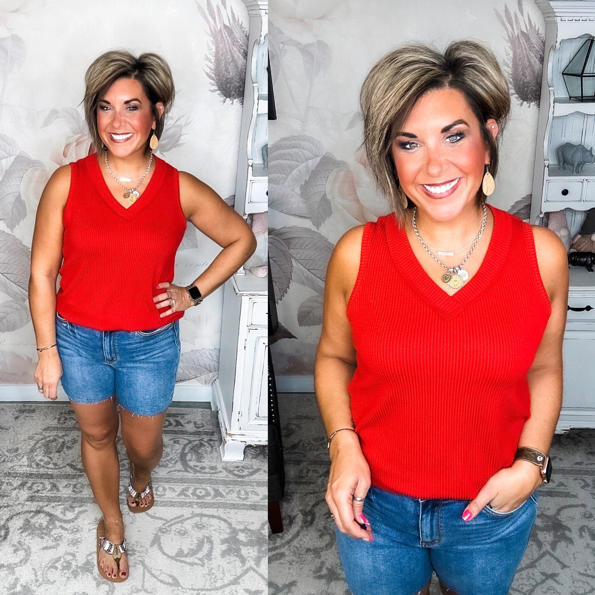 Feelings Disappear Tank - Red