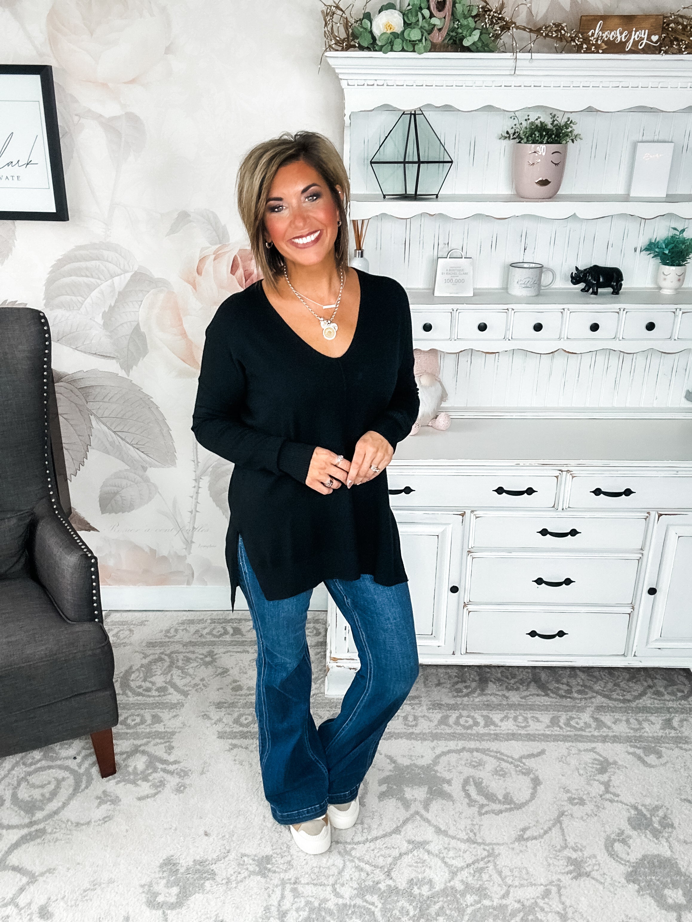 BLACK FRIDAY EXCLUSIVE - Blackout Breezer Sweater - Black