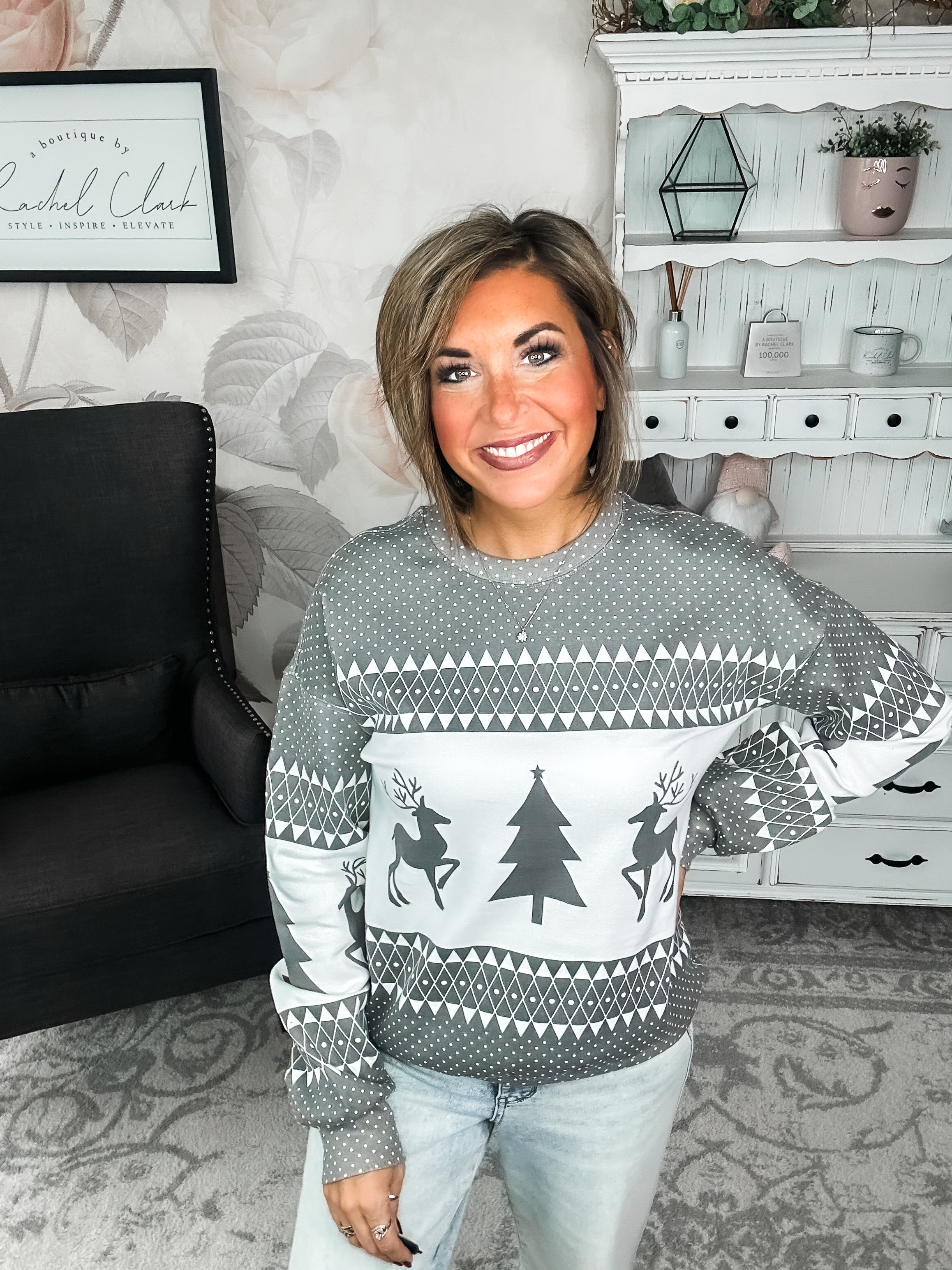 Ampersand Avenue University Pullover - Oh What Fun