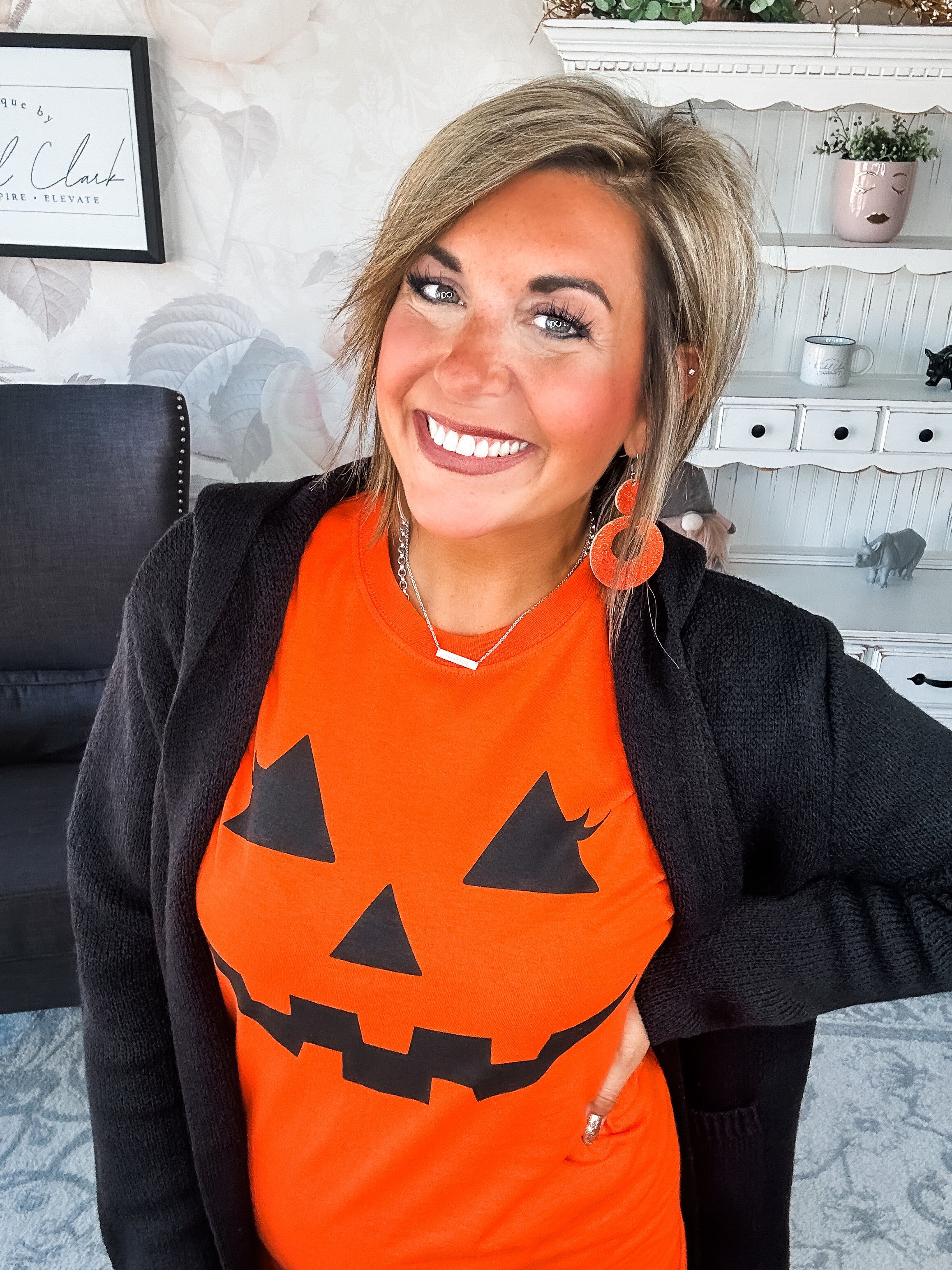 Pumpkin Face Graphic Tee