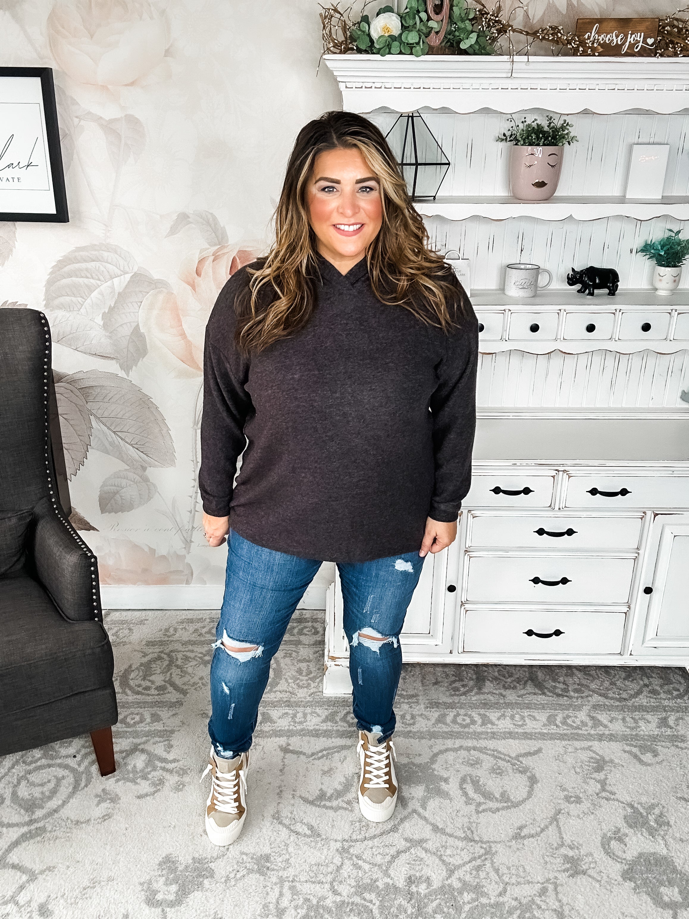 BLACK FRIDAY EXCLUSIVE - Shop Til Sunrise Sweater- Black