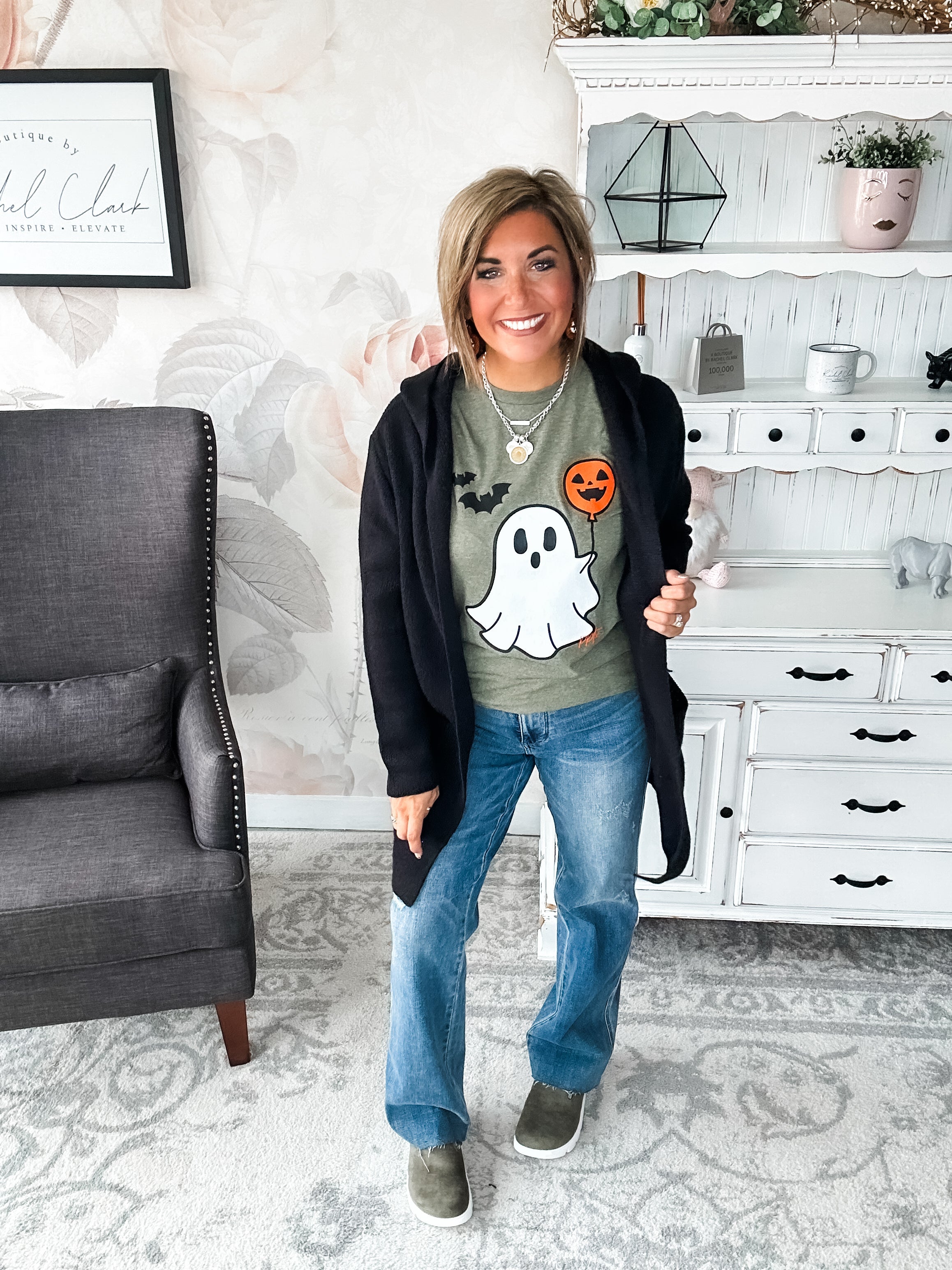 BOO-lloon Ghost Graphic Tee