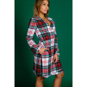 Scotch On The Rocks Plaid Christmas Dress