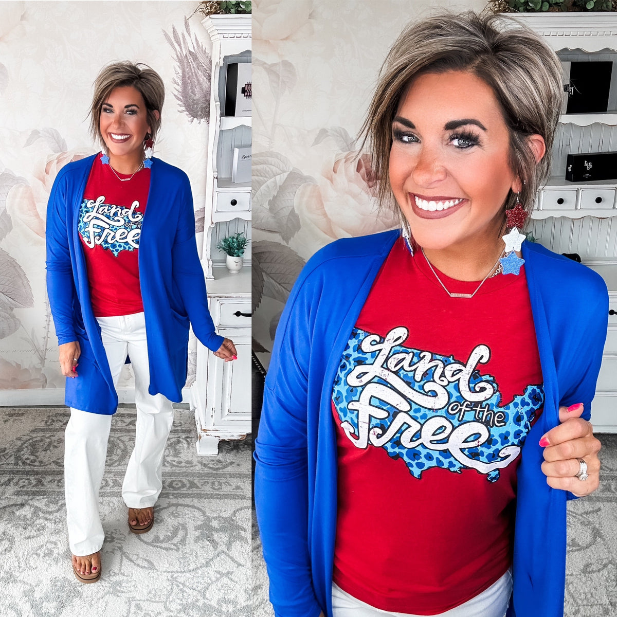 Learn to Love Cardigan - Royal Blue