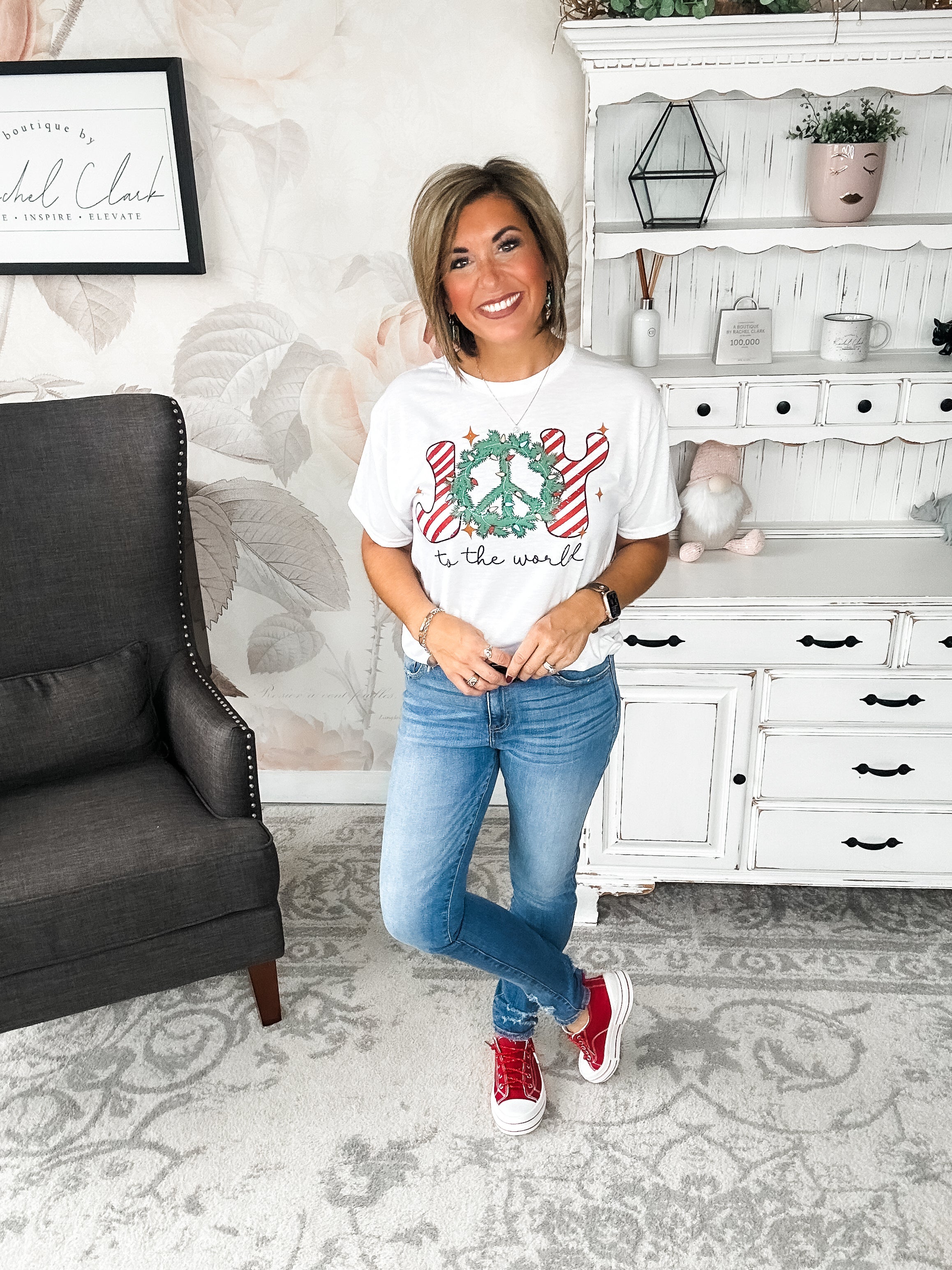Joy to the Wreath Graphic Tee