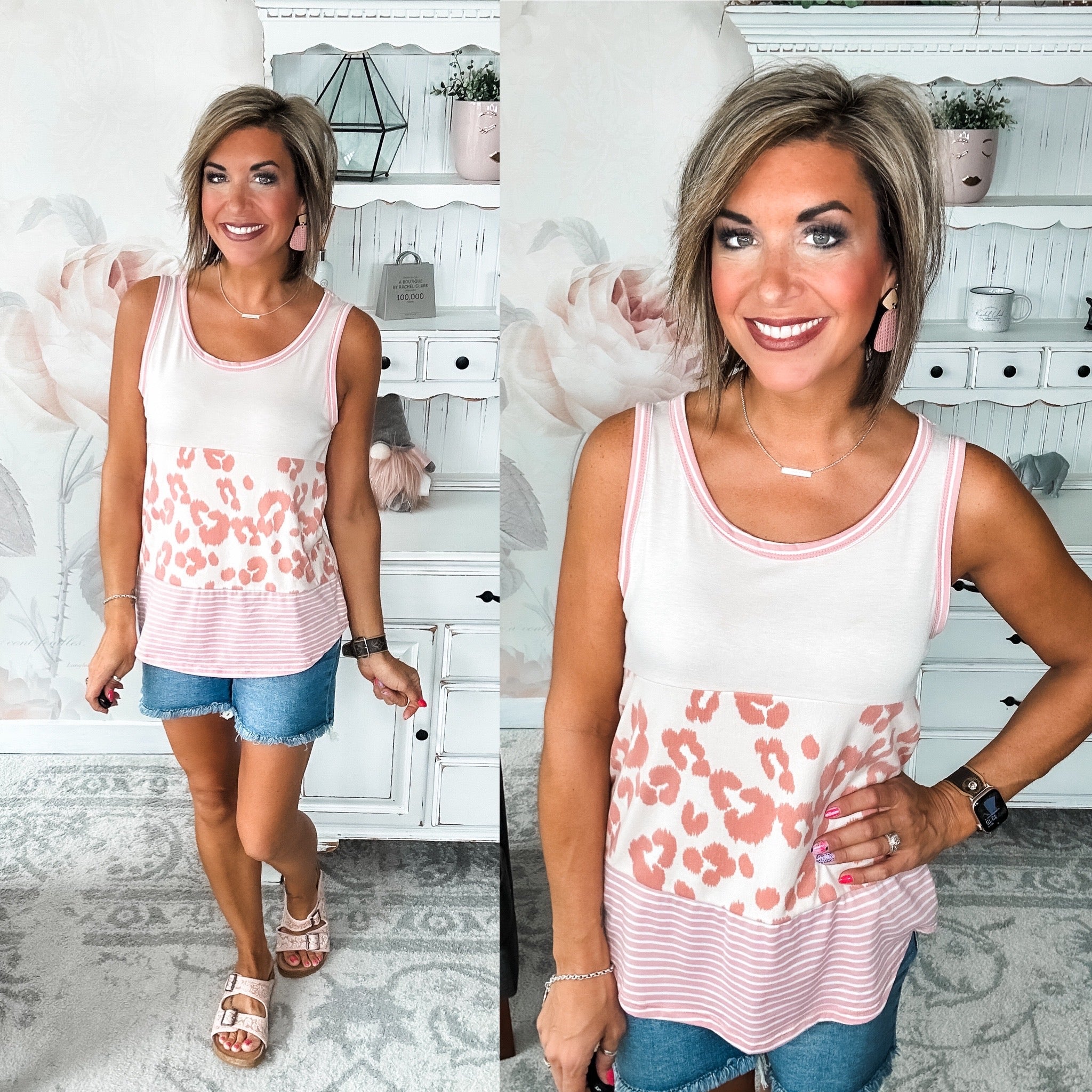 Only A Moment Tank - Pink
