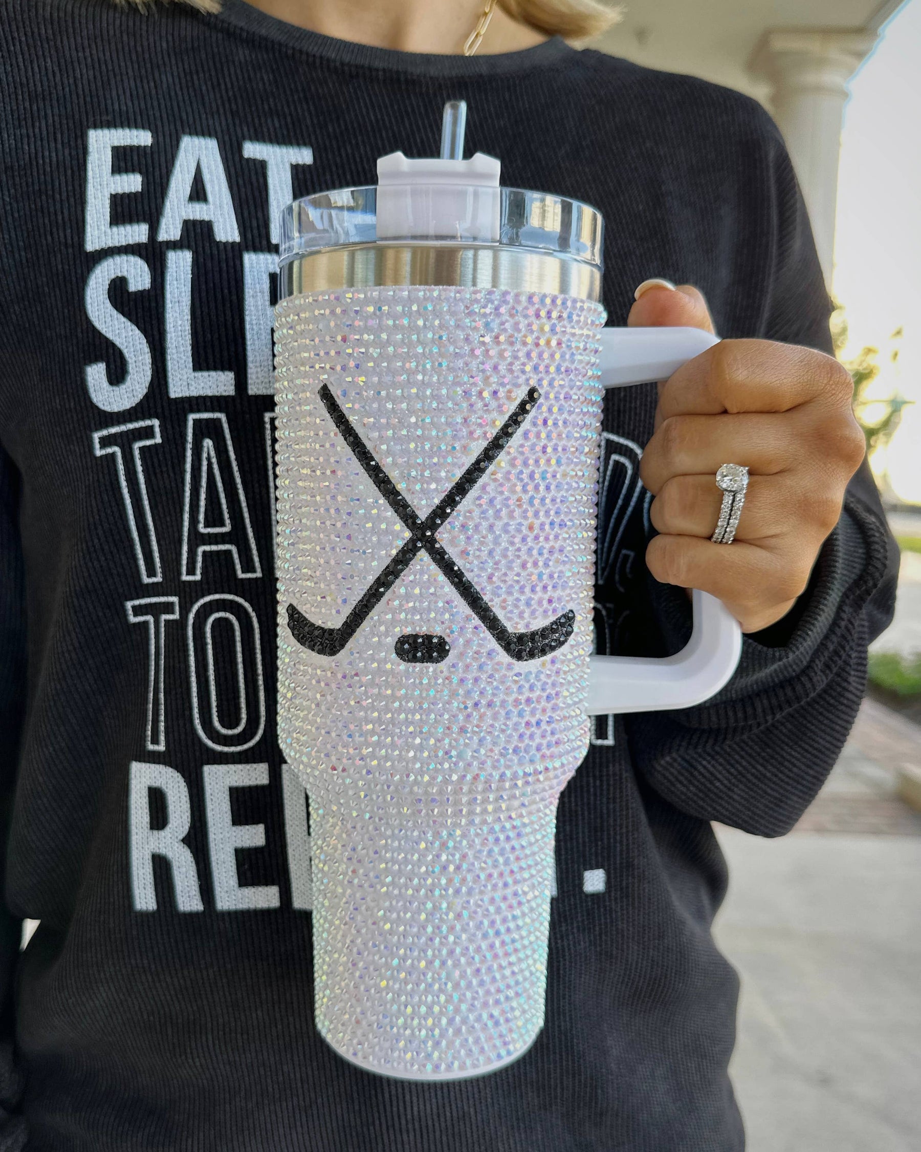 Crystal Hockey "Blinged Out" 40oz. Tumbler