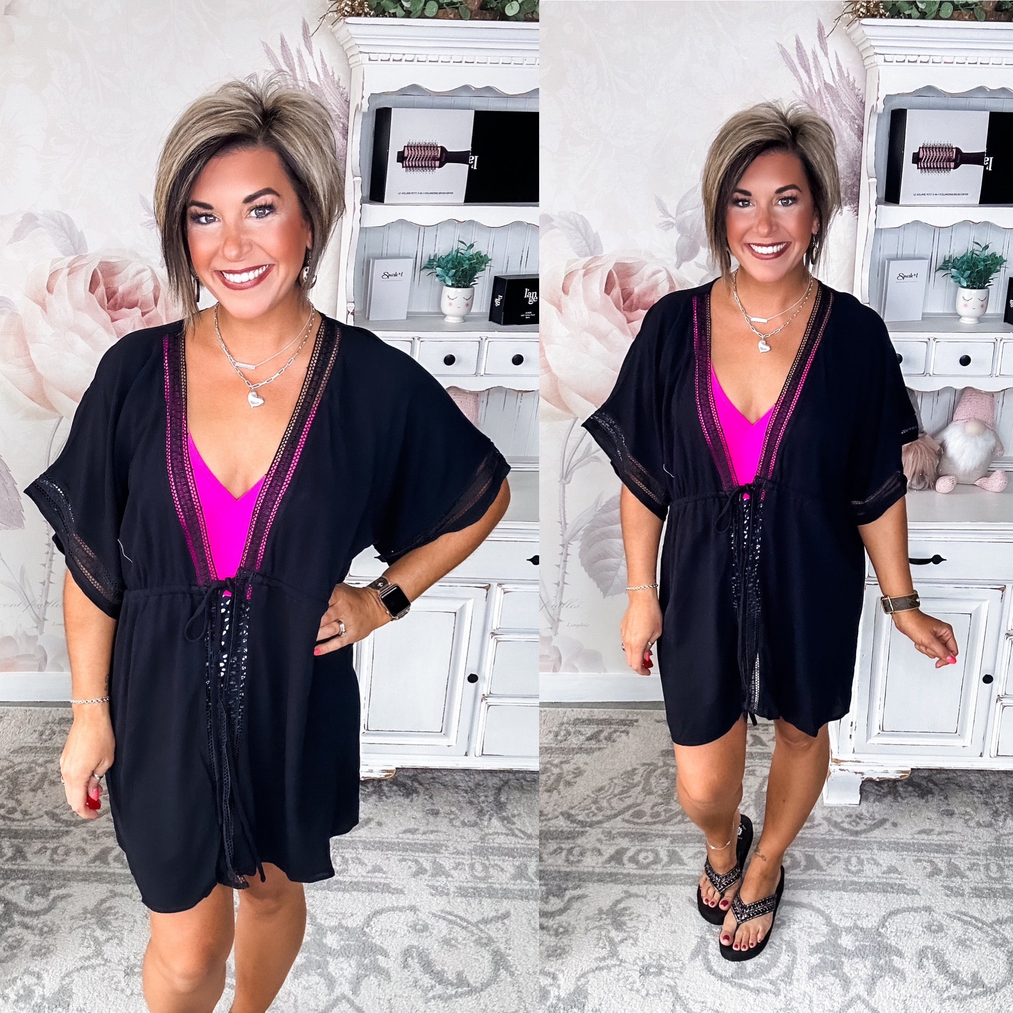 Sand in My Toes Tie Front Kimono