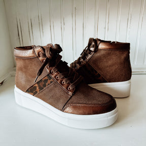 Edisia High-Top Sneaker - Brown