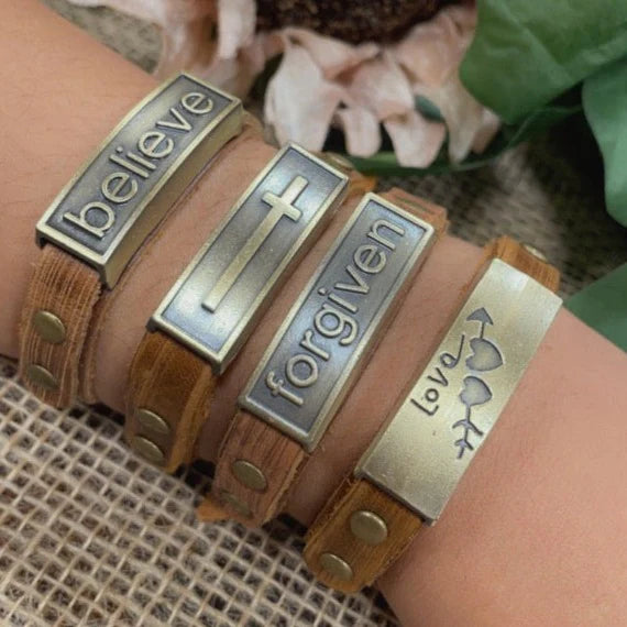 Kingdom Girl - Leather Wristlet - Forgiven