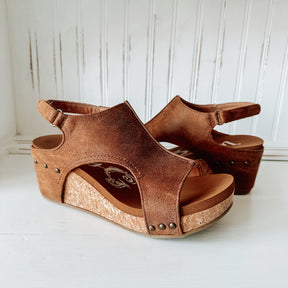 Isabella Wedge Sandal - Tan