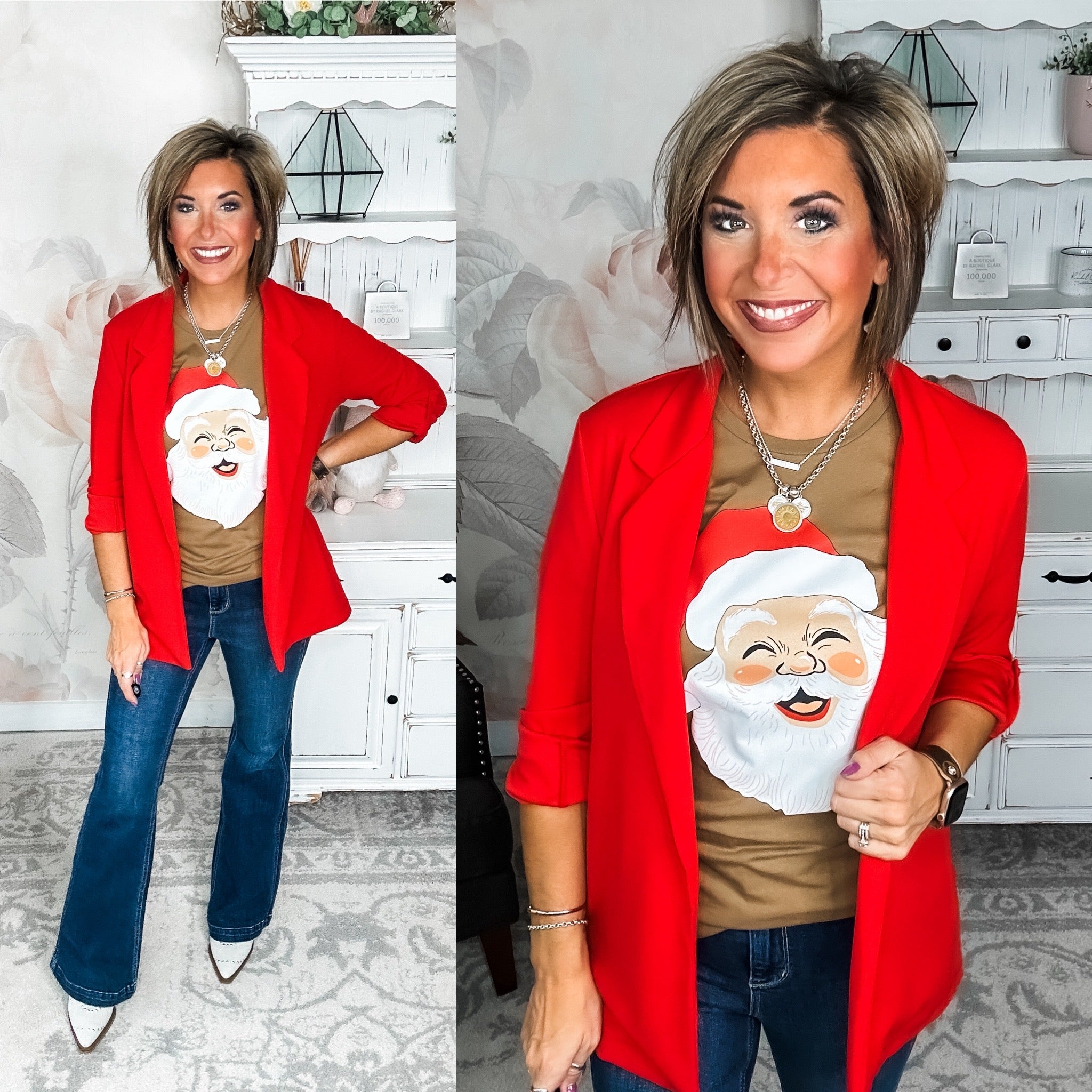 Smiling Santa Graphic Tee