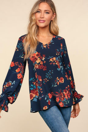 Don't Think You Know Blouse - Navy