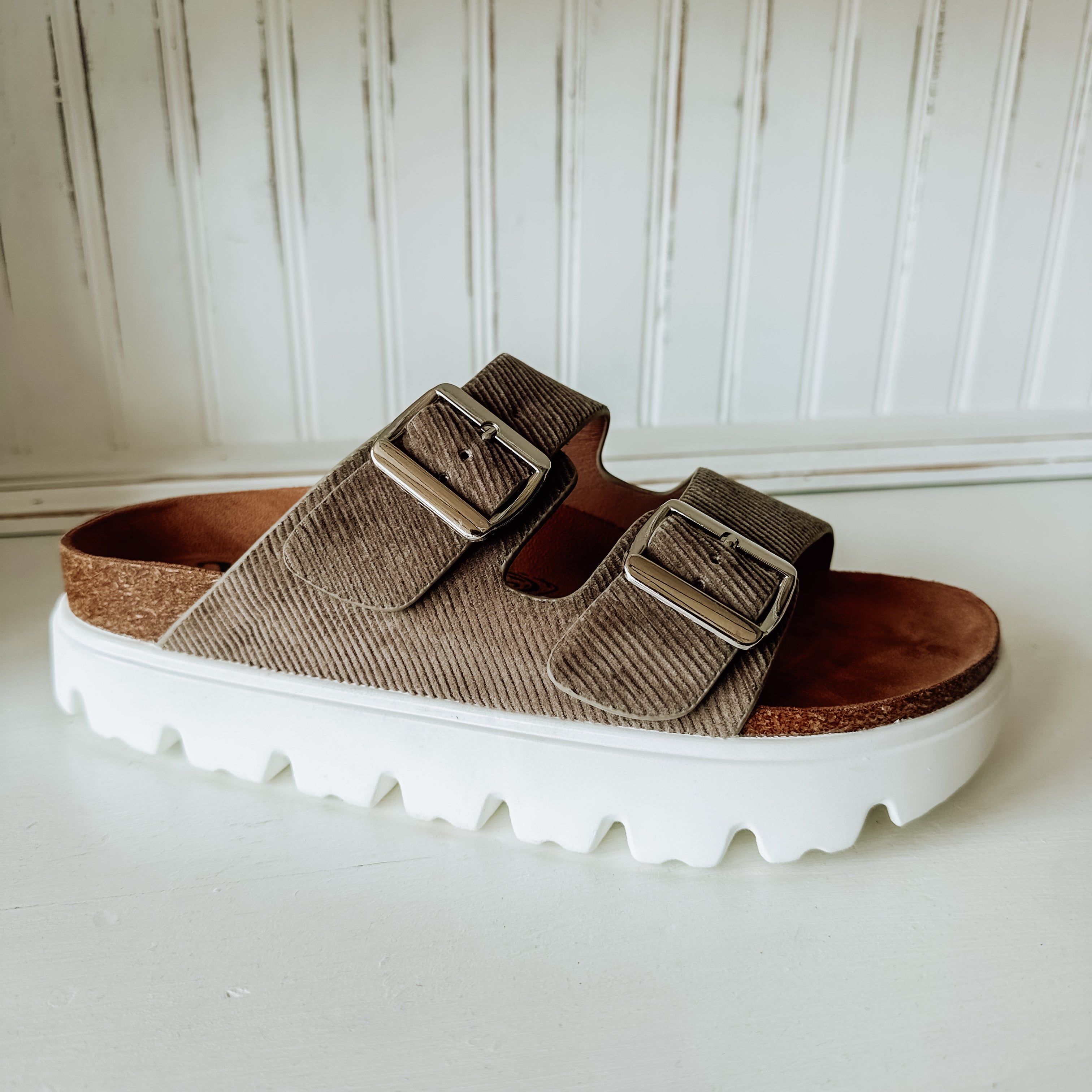 Jazmin Flatform Sandal - Taupe