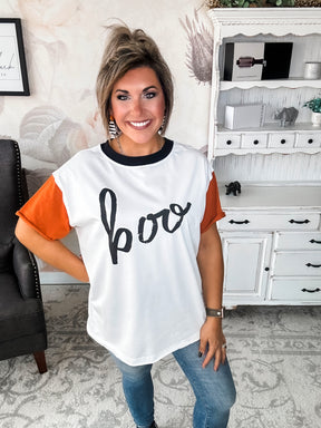 Ampersand Avenue Boyfriend Tee - Hey Boo-tiful