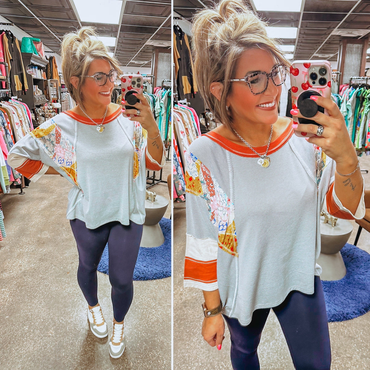 All I See Is You Tunic Top - Heather Grey