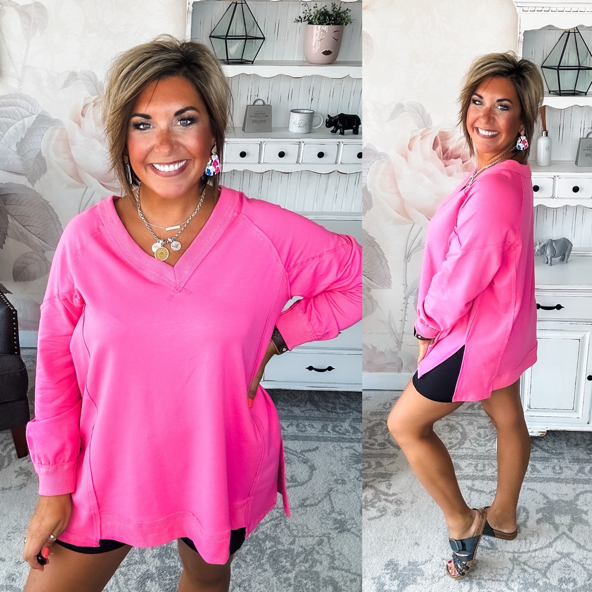 Show You What's Next Pullover - Pink